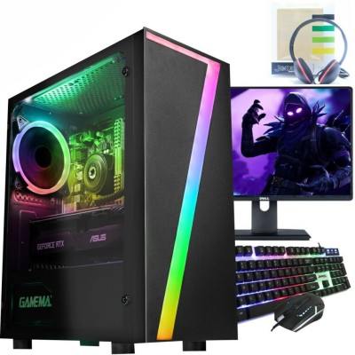 Refurbished Fast Gaming PC Computr Bundle Intel QuadCore i7 16GB 1TB 2GB GT730 W10 